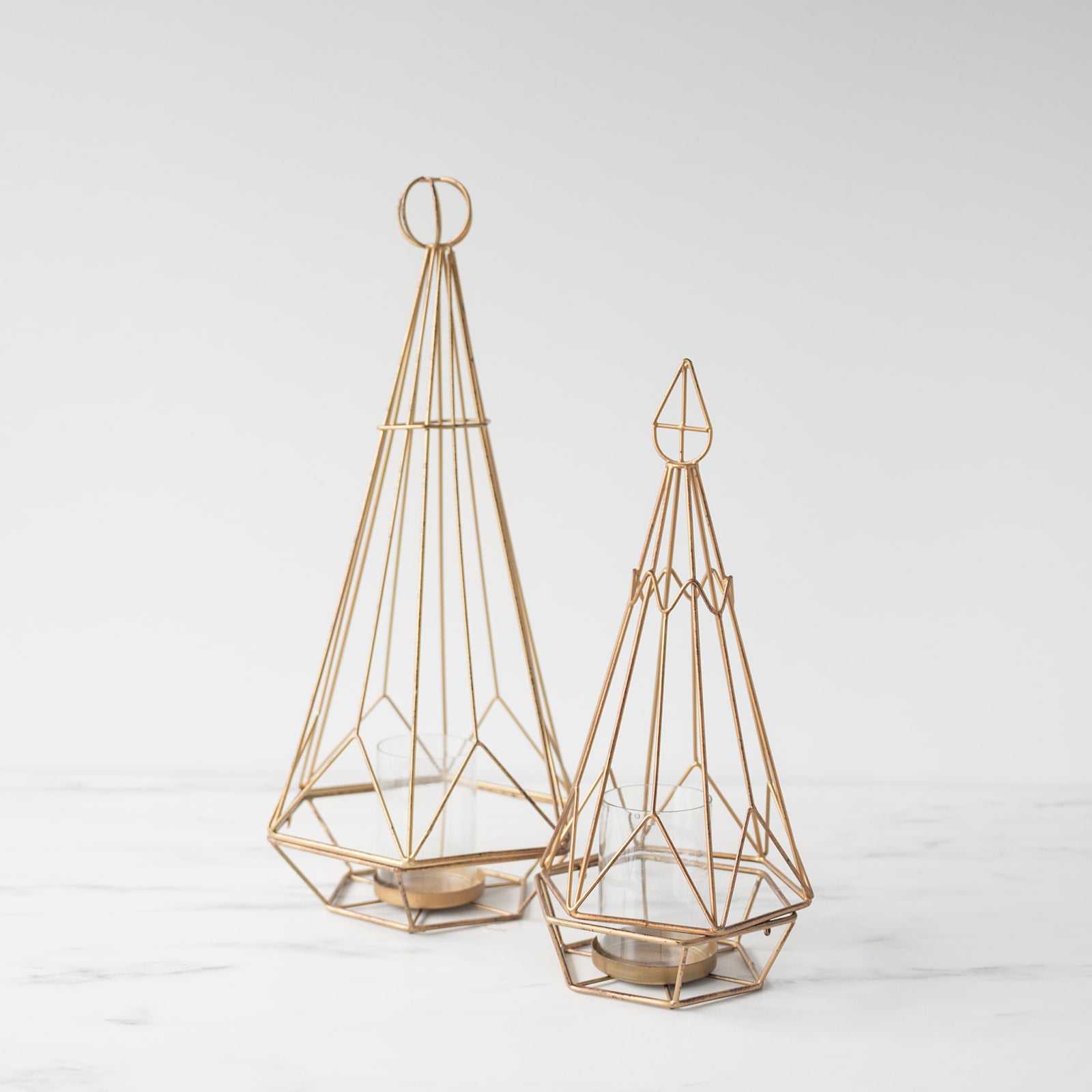 Geometric Votive Holder CHRISTMAS 2026 Creative Co-op (DYA)