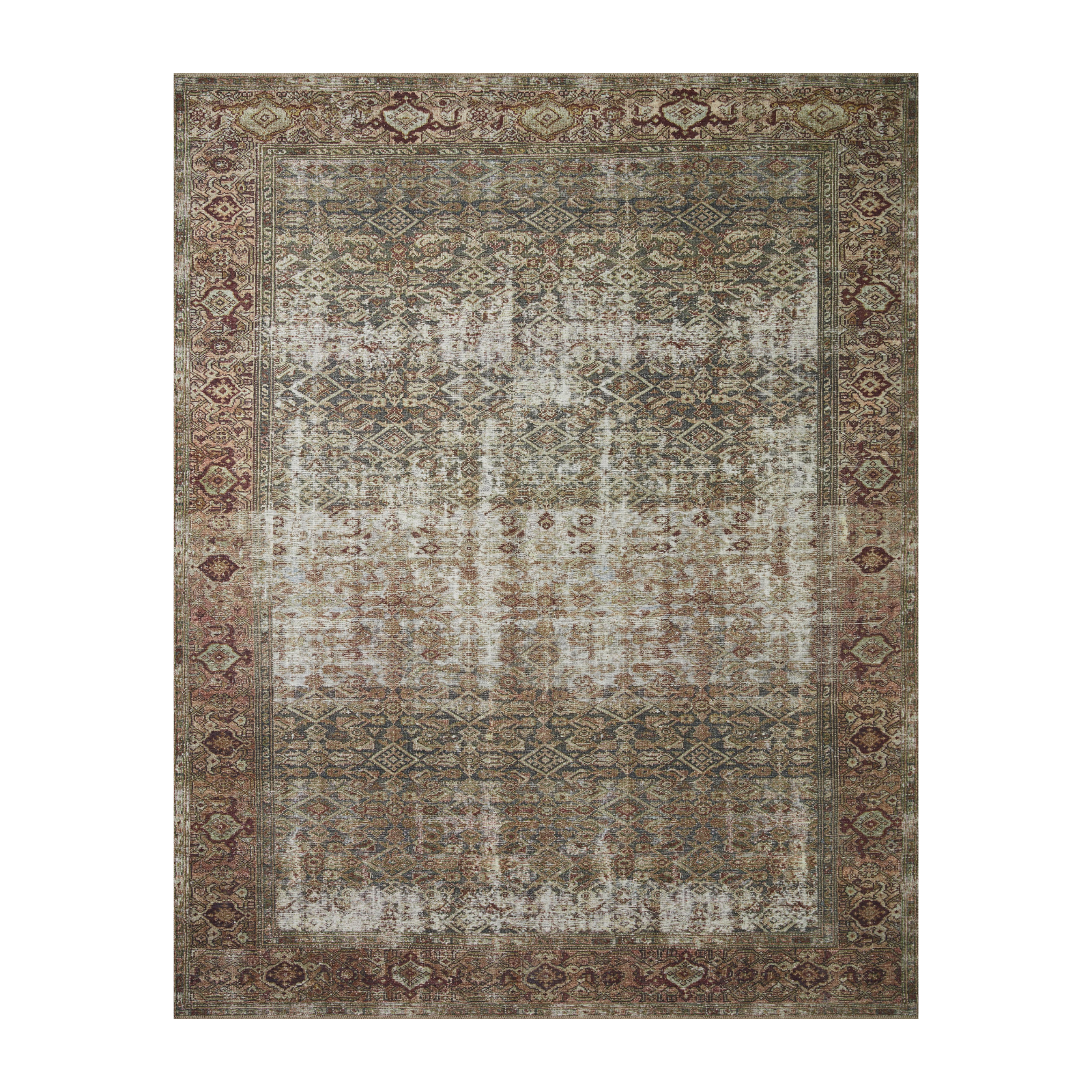 Amber Lewis x Loloi Georgie Moss / Salmon Rug 0-patterned rugs Loloi 18" x 18" sample