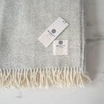 Grey Clouds Wool Blanket blanket McNutt