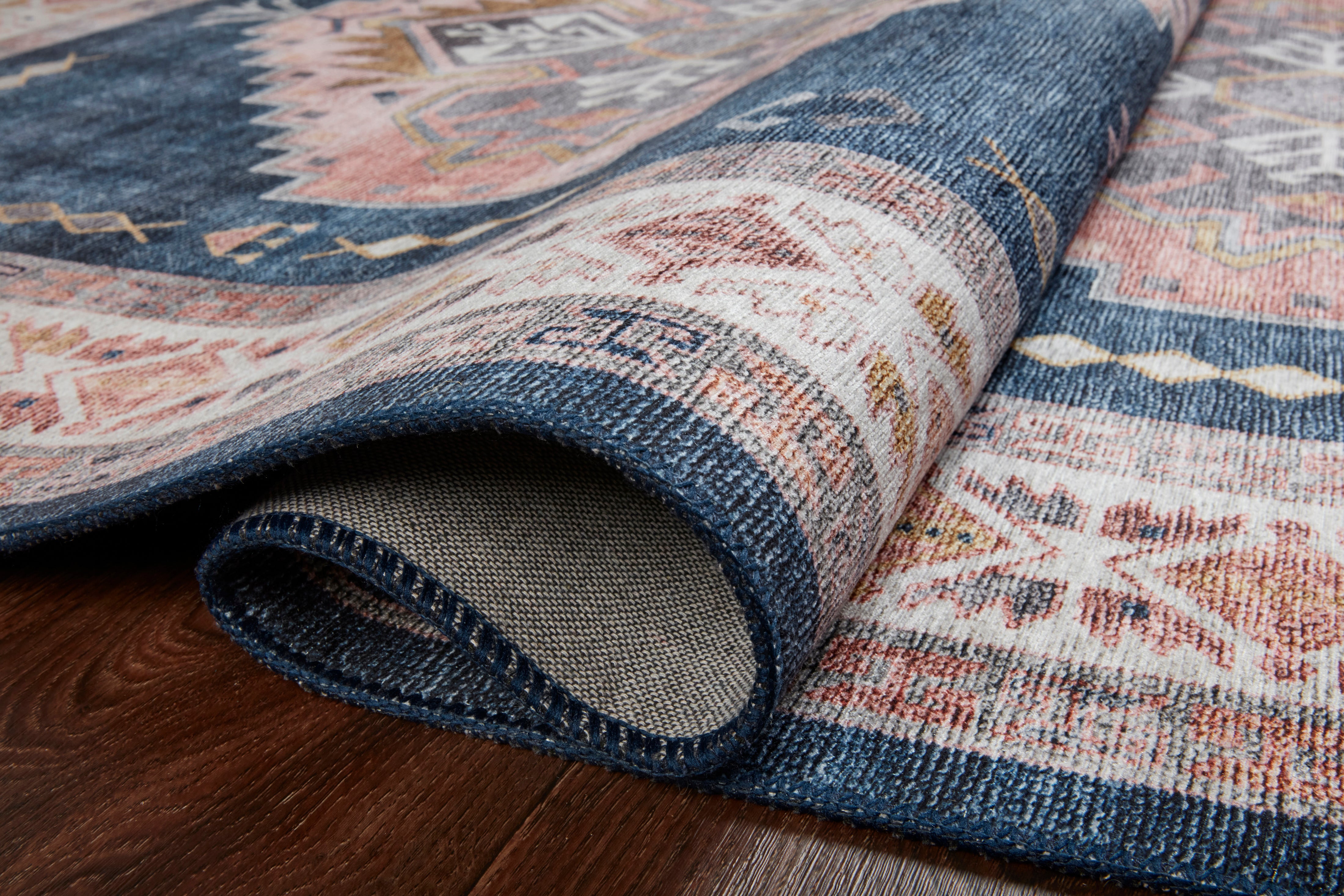 Loloi Heidi Denim / Blush Rug - Rug & Weave
