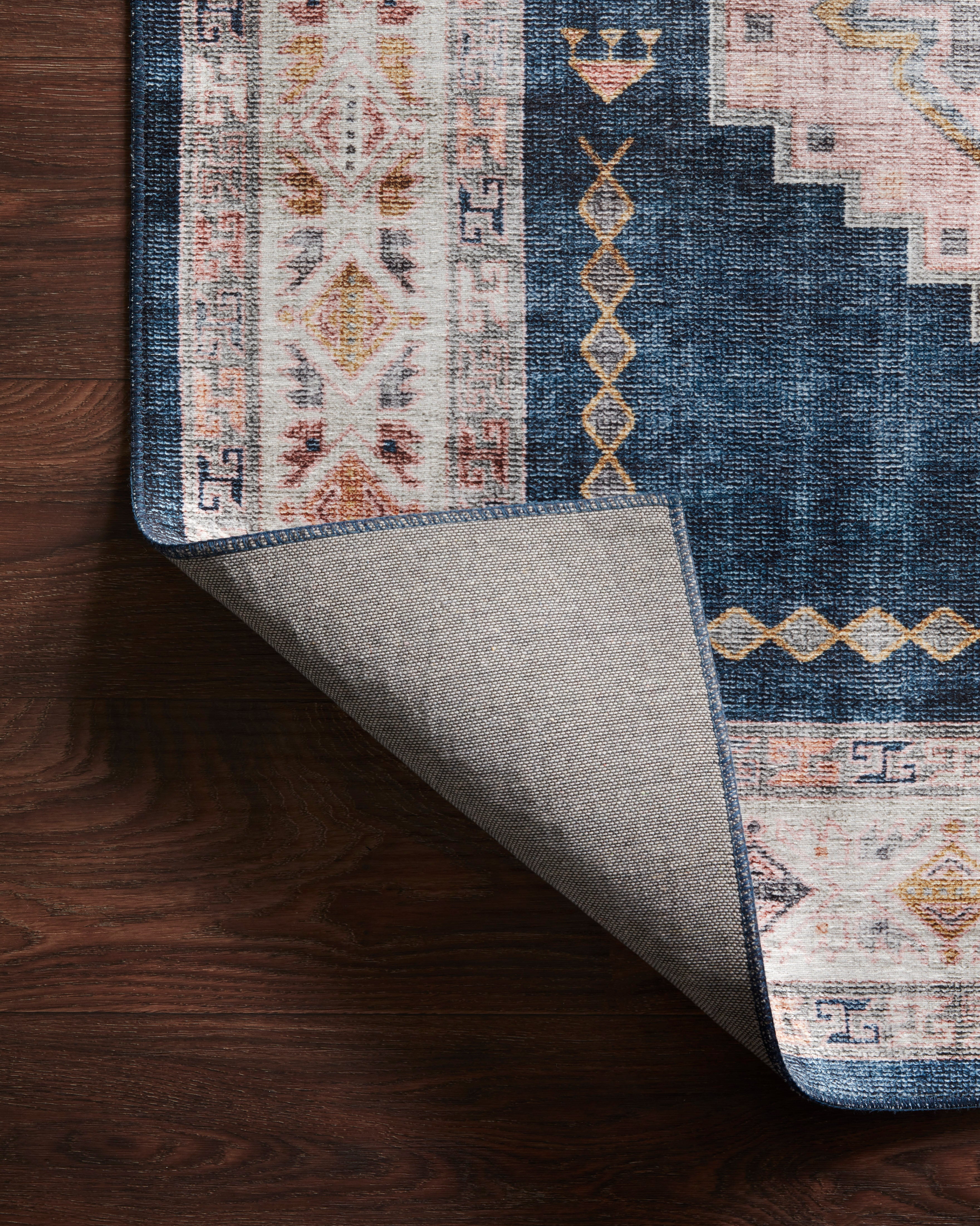 Loloi Heidi Denim / Blush Rug - Rug & Weave