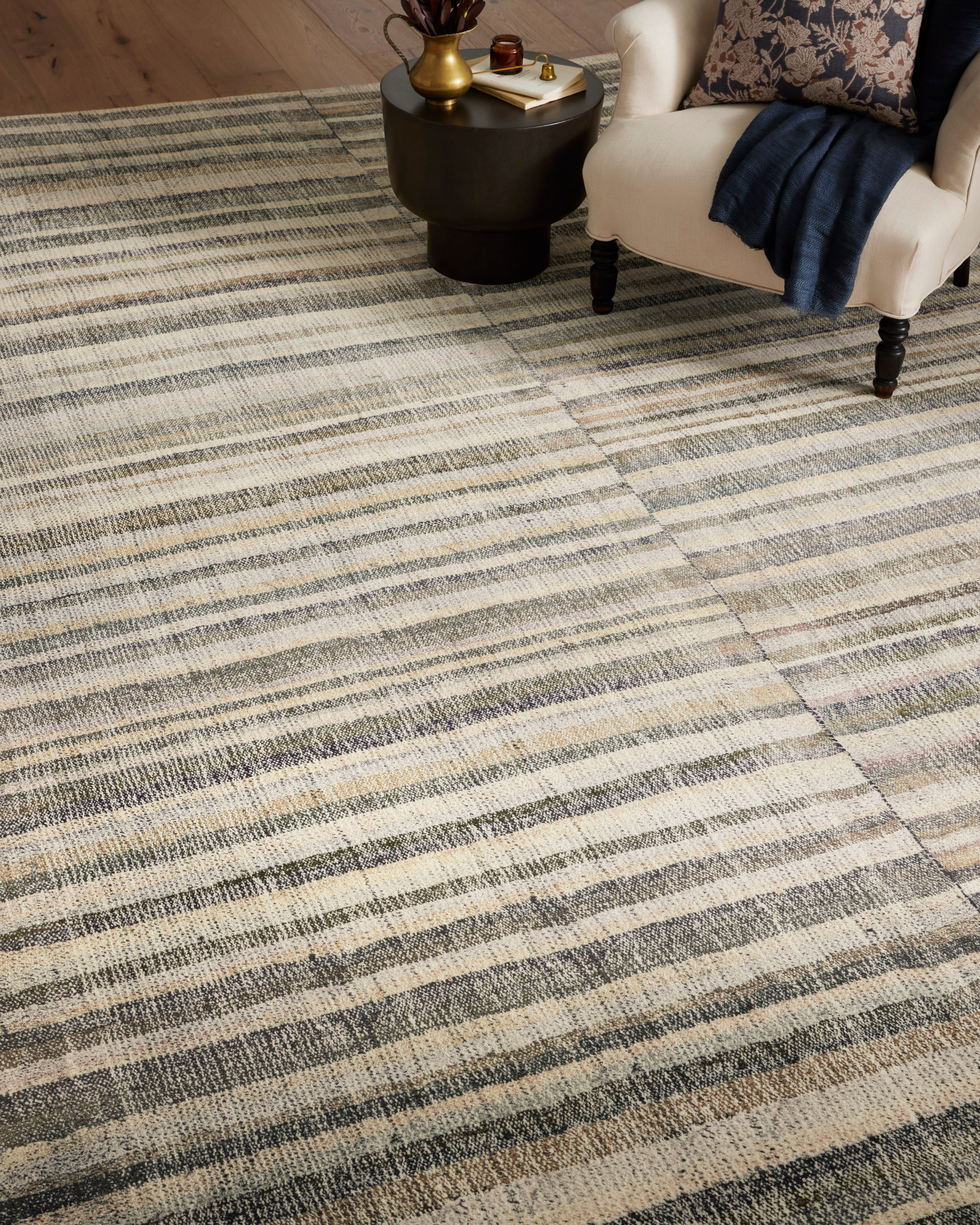 Chris Loves Julia x Loloi Humphrey Natural / Moss Rug - Rug & Weave