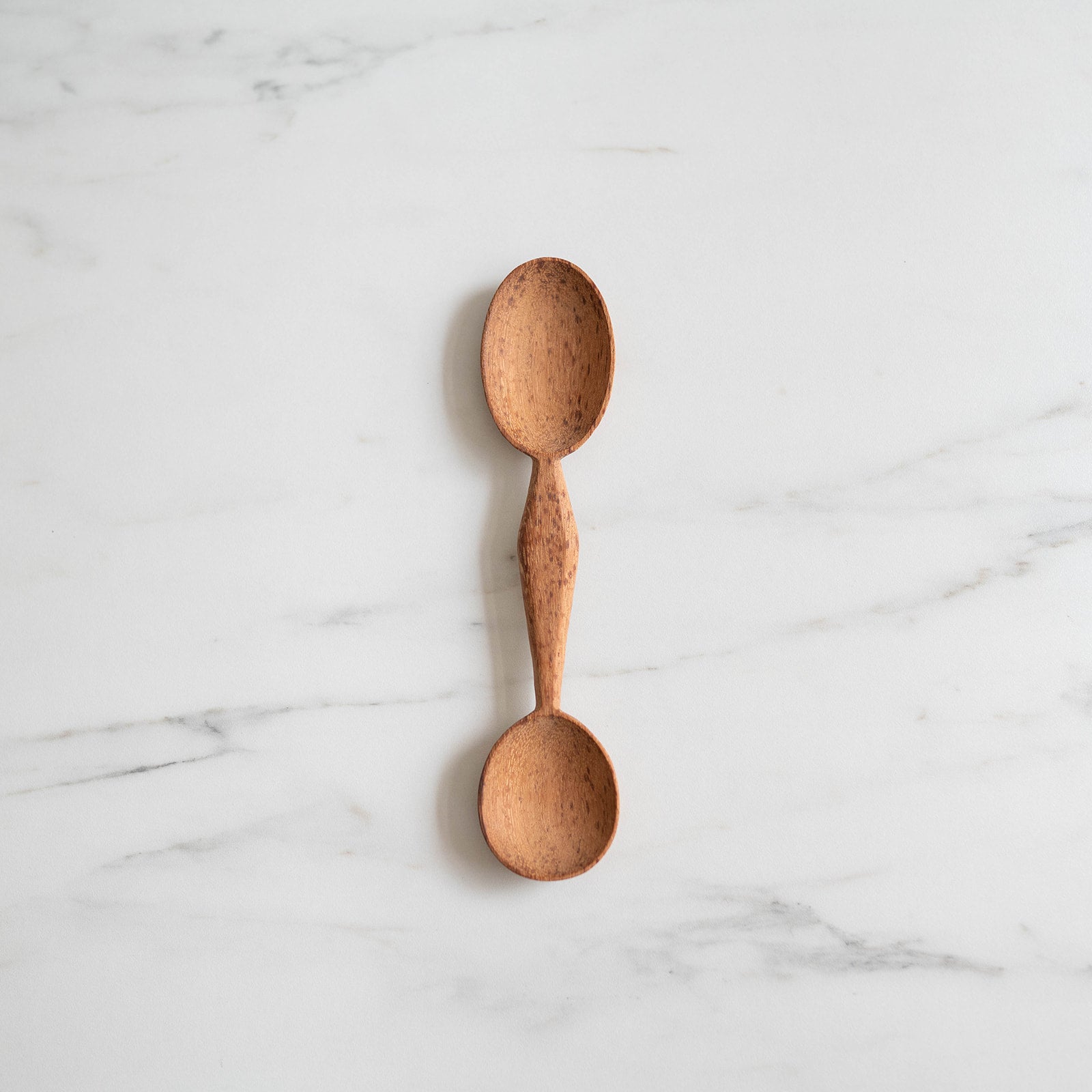Hand-Carved Double Wood Spoon