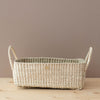 Hand-Woven Natural Basket with Handles - Rug & Weave