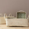 Hand-Woven Natural Basket with Handles - Rug & Weave
