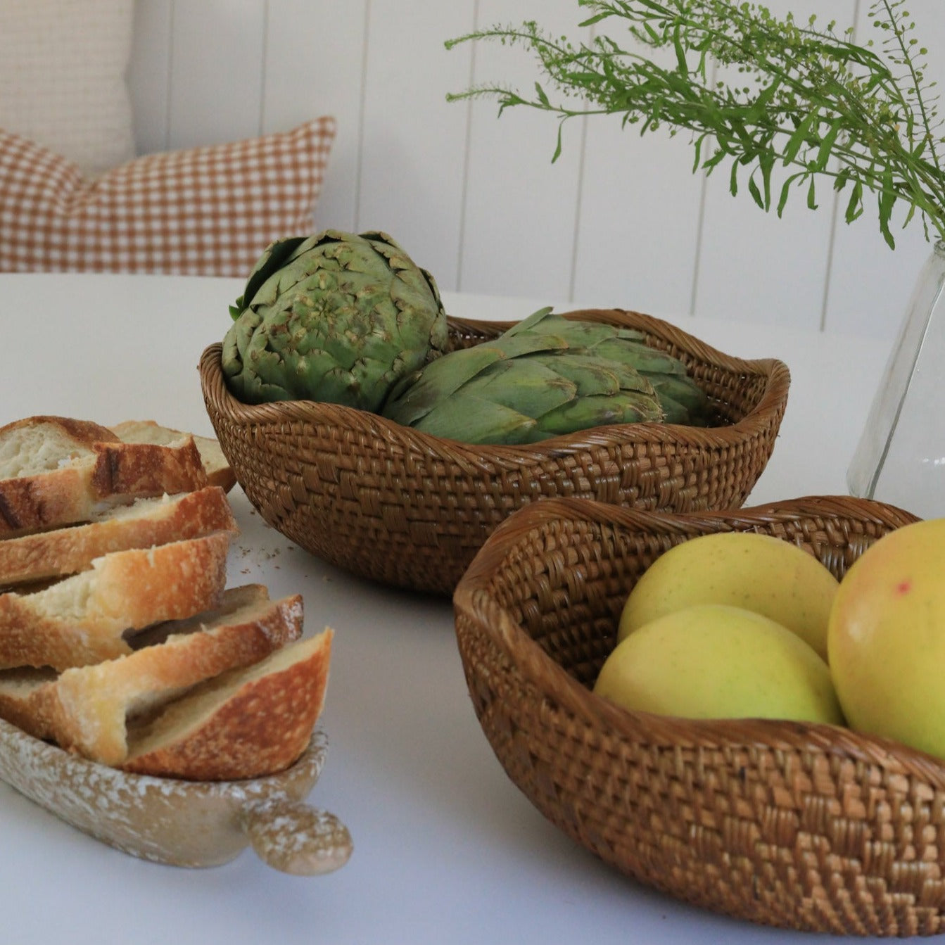 Hand-Woven Rattan Bowl - Rug & Weave