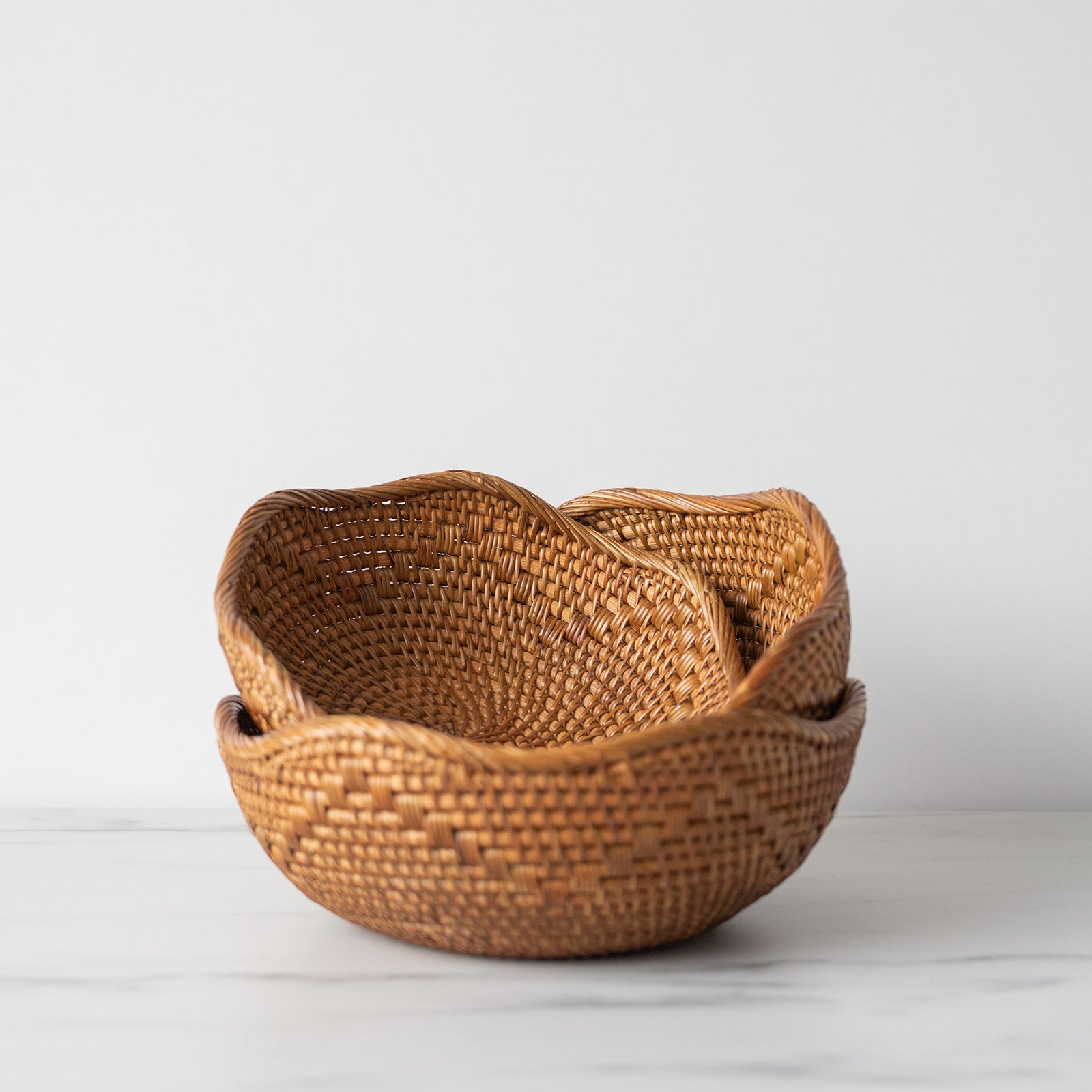 Hand-Woven Rattan Bowl - Rug & Weave