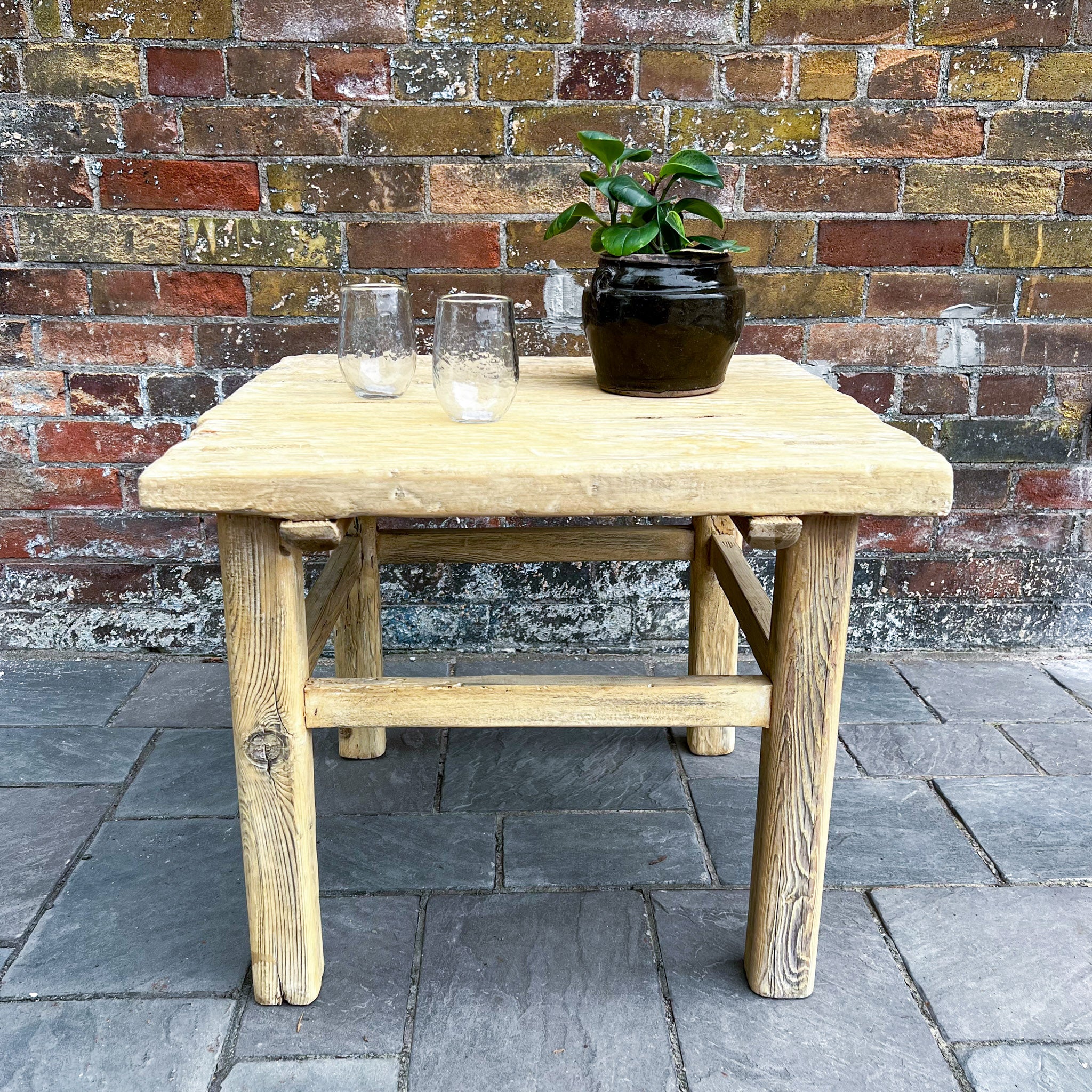 Drew Reclaimed Wood Side Table