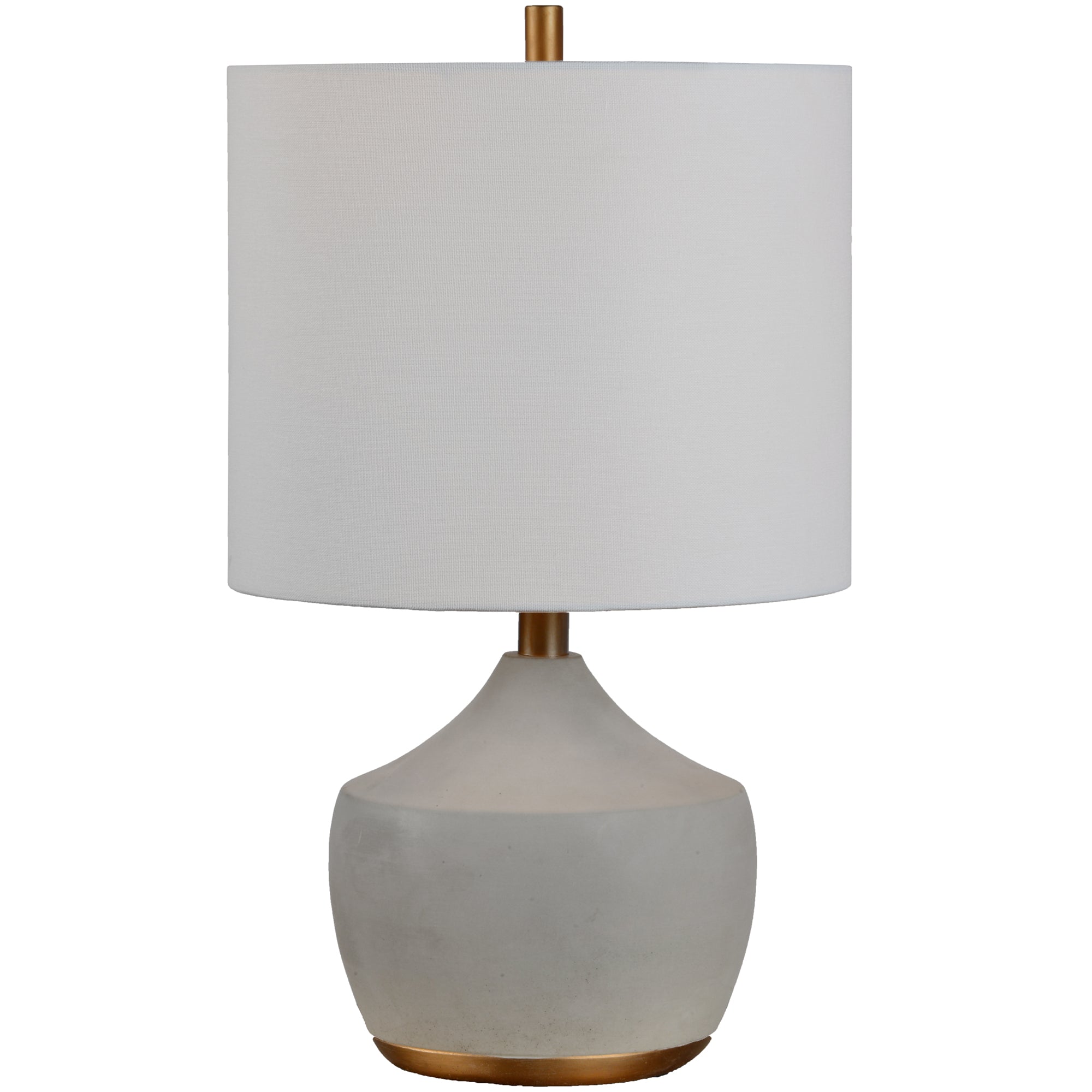 Homer Cement & Gold Table Lamp - Rug & Weave