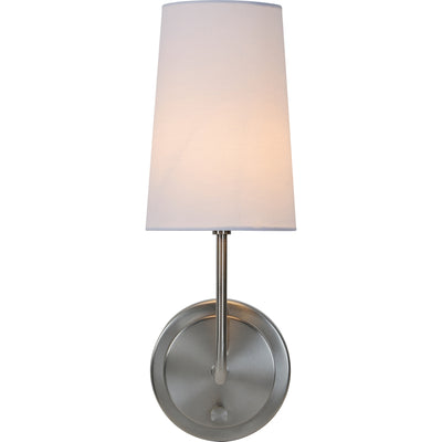 Hannah Satin Nickel Wall Sconce - Rug & Weave