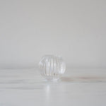 Ridged Glass Taper/Votive Holder candle holder Abbott Collection Clear Glass