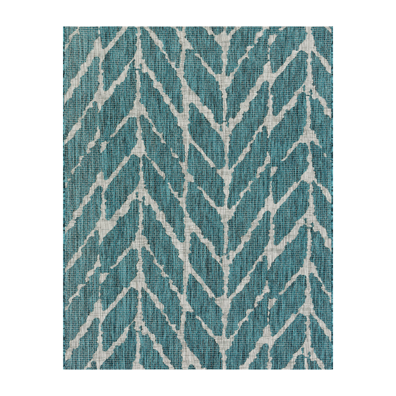 Loloi Isle Teal / Grey Rug 5-Rugs - indoor/outdoor Loloi