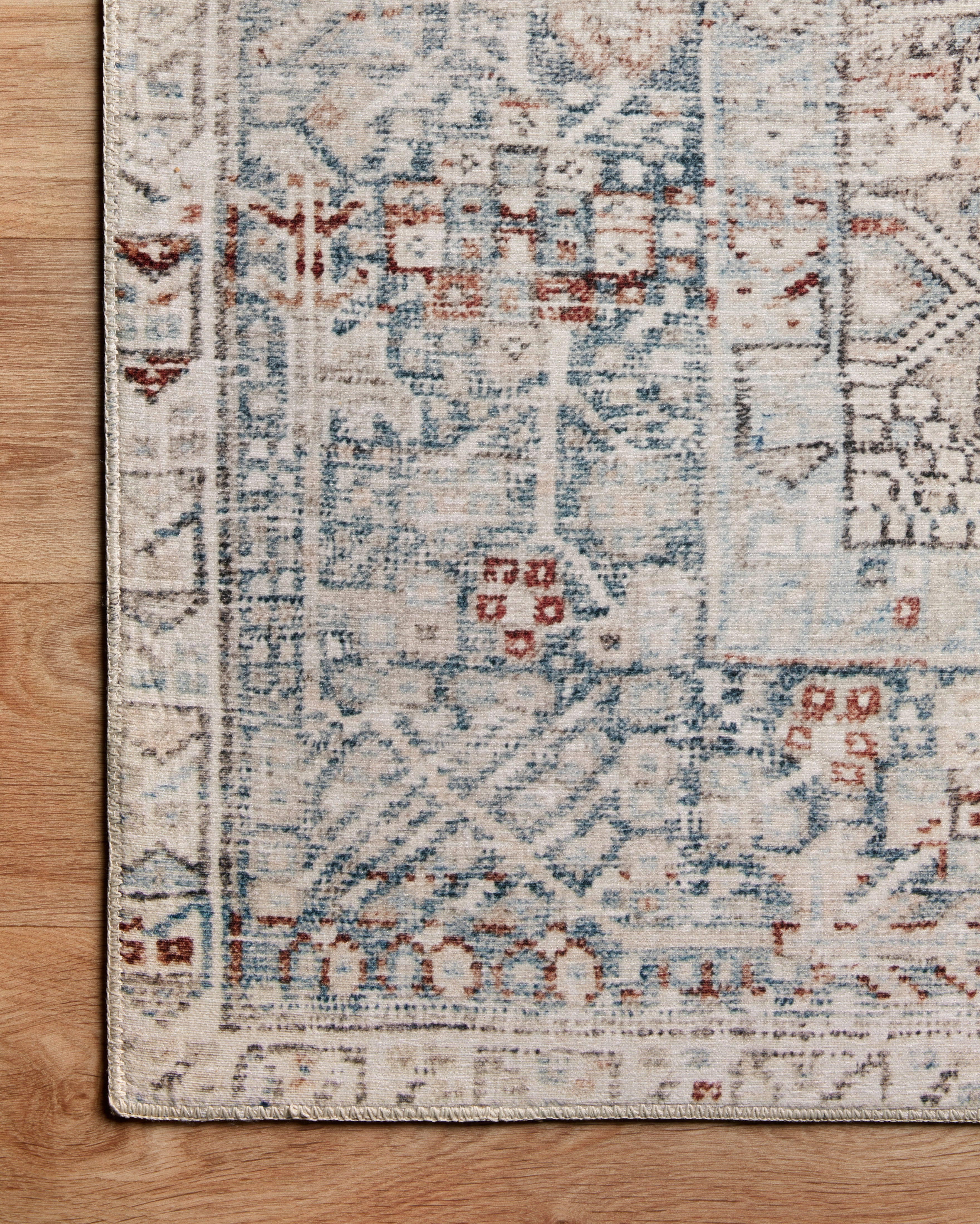 Chris Loves Julia x Loloi Jules Natural / Ocean Rug - Rug & Weave