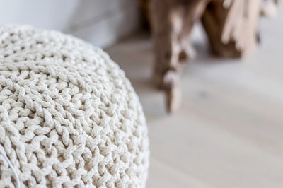 Josie Knit Pouf - Rug & Weave