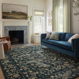 Rifle Paper Co. x Loloi Laurel Peacock Garden Navy Rug 0-RUGS-patterned Loloi