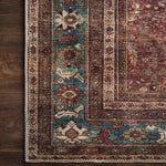 Loloi Layla Brick / Blue Rug - Rug & Weave