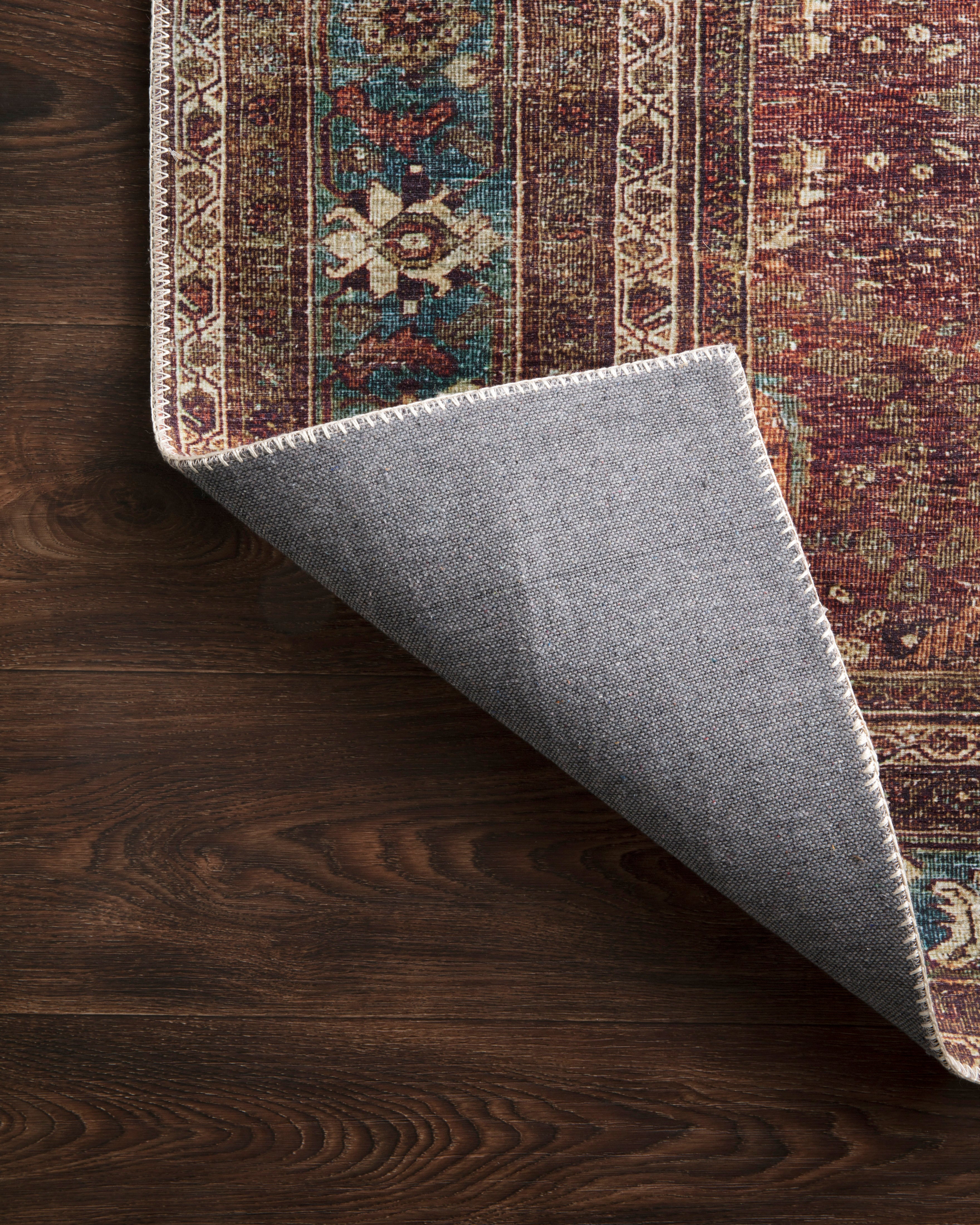 Loloi Layla Brick / Blue Rug - Rug & Weave