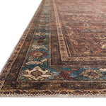Loloi Layla Brick / Blue Rug - Rug & Weave