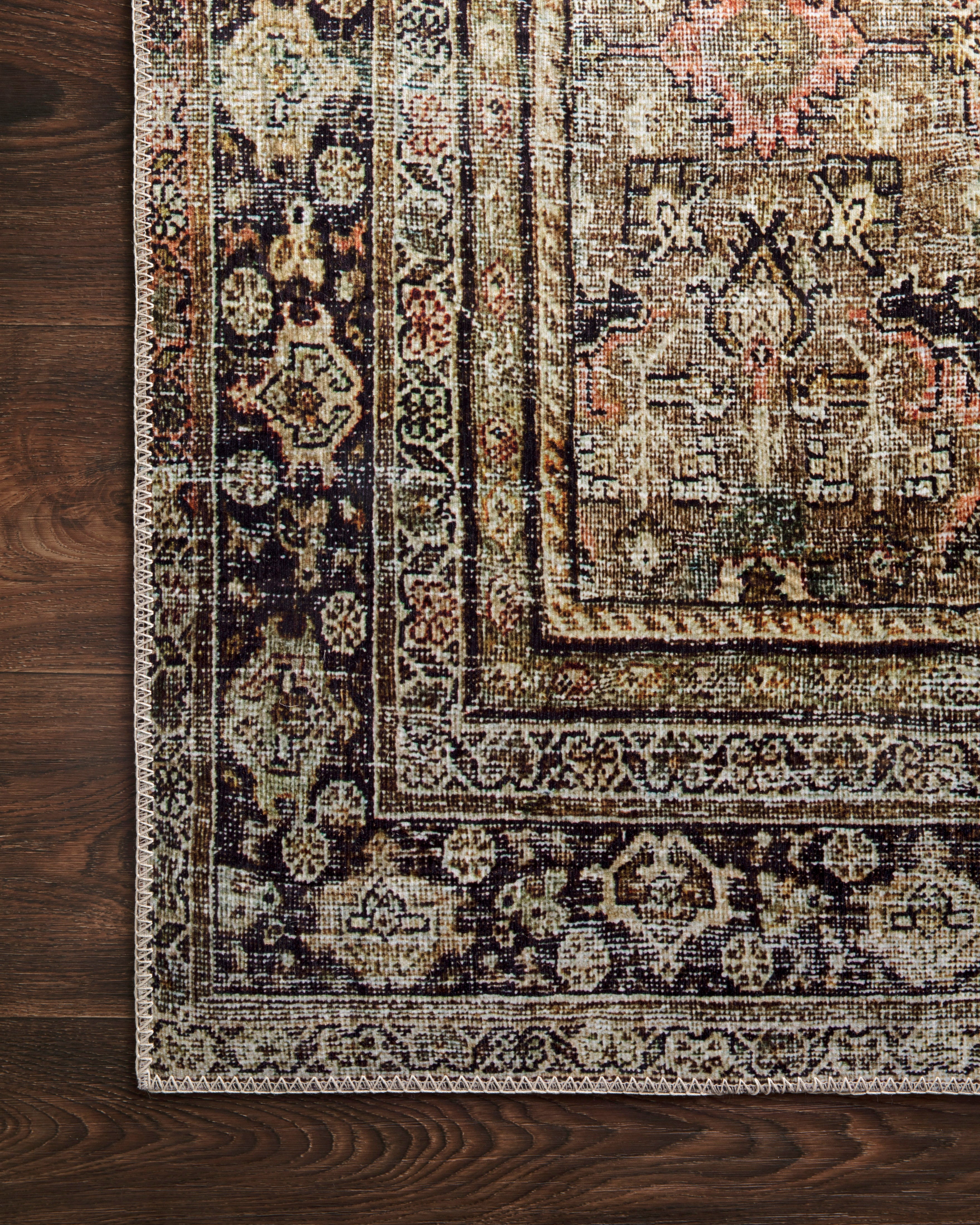 Loloi Layla Olive / Charcoal Rug - Rug & Weave