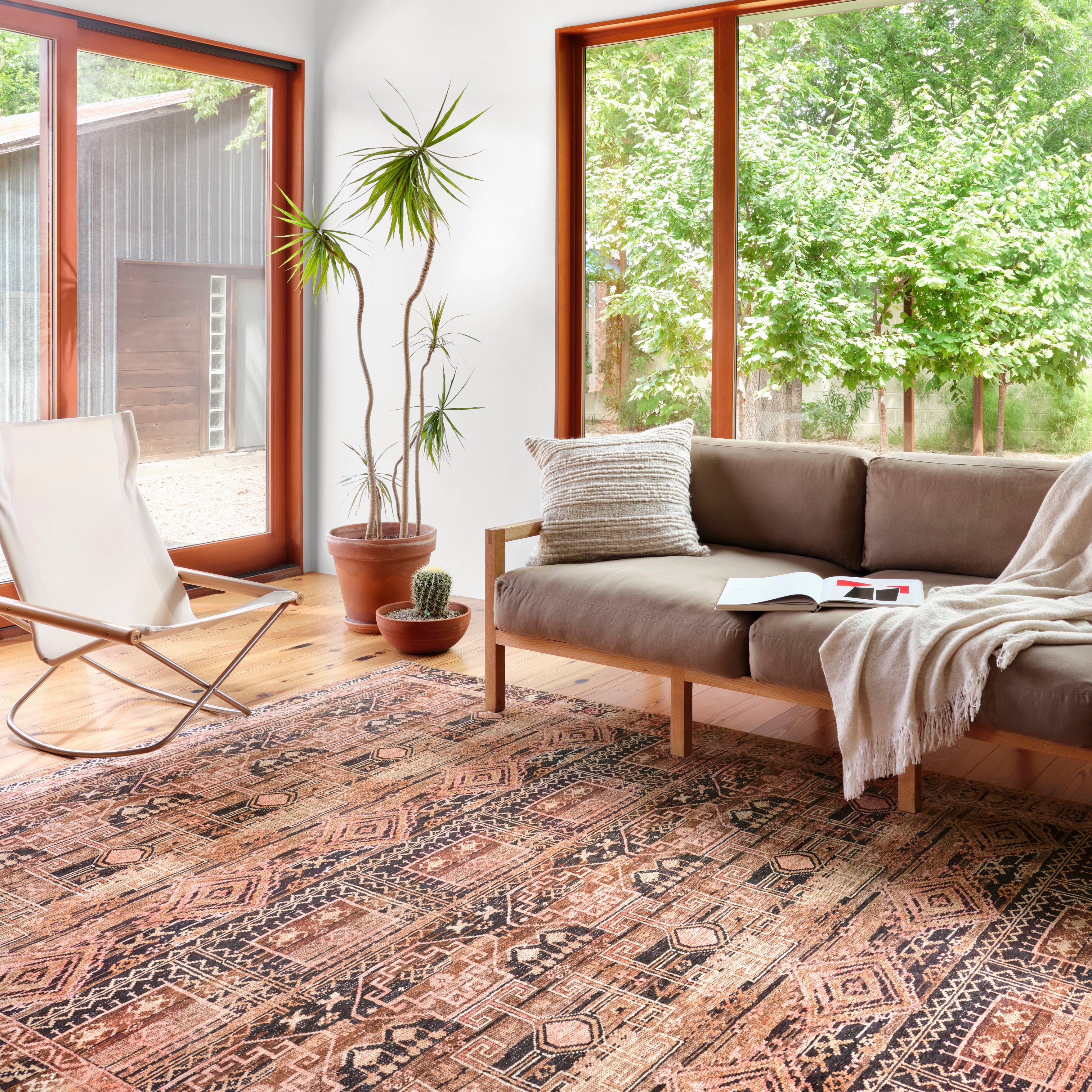 Loloi Layla Mocha / Blush Rug - Rug & Weave