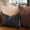 Charcoal Tussar Pillow Cover - Rug & Weave