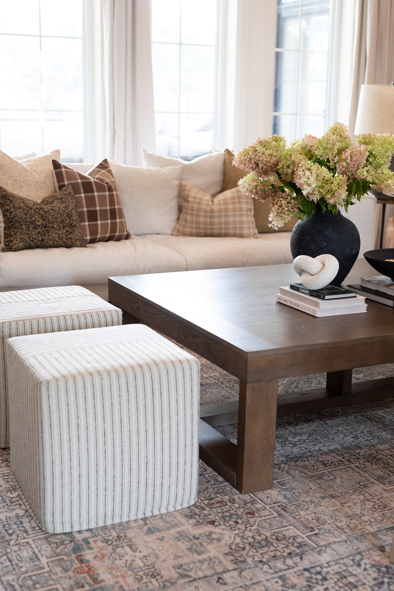 Chris Loves Julia x Loloi Jules Natural / Ocean Rug - Rug & Weave