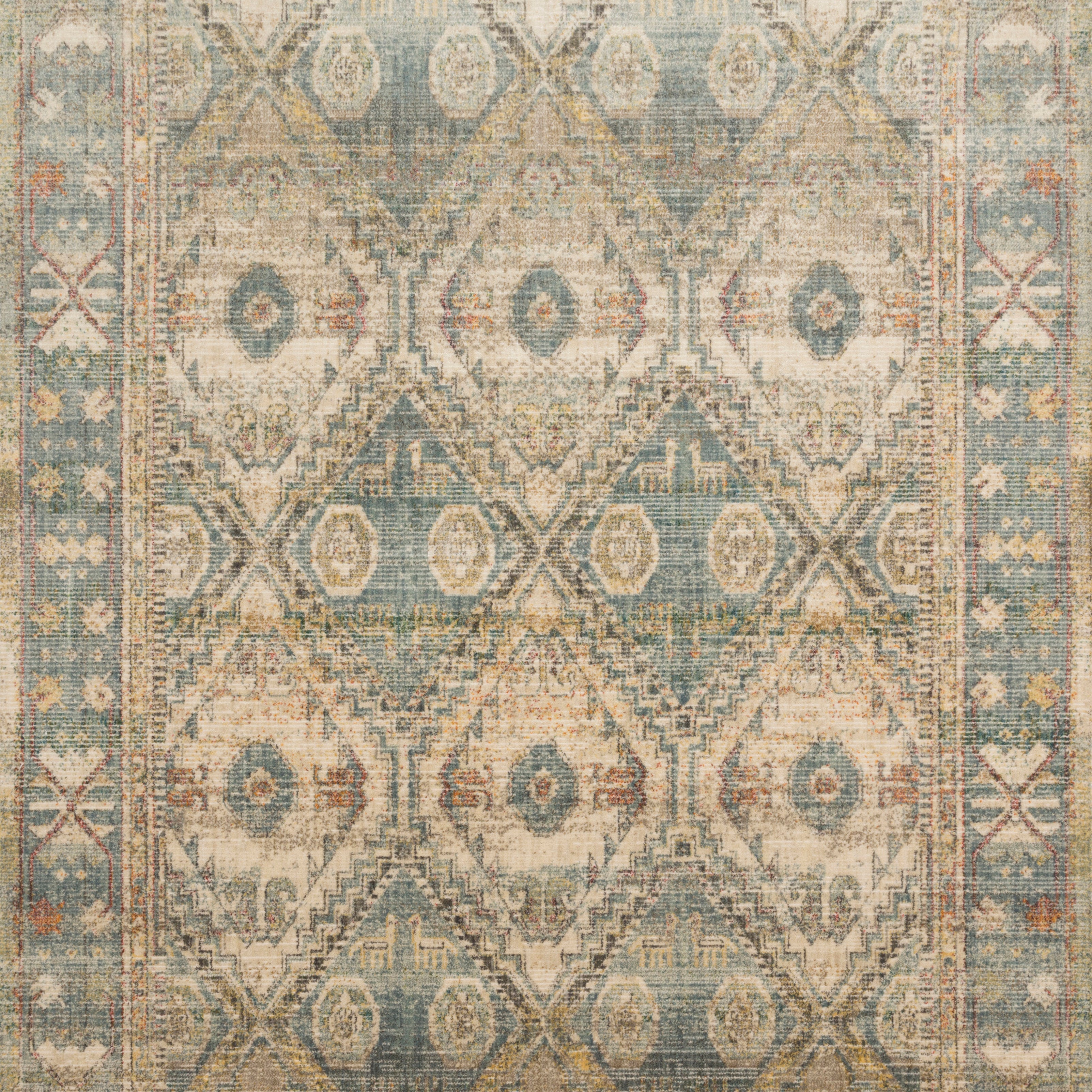 Loloi Linnea Natural / Sky Rug - Rug & Weave