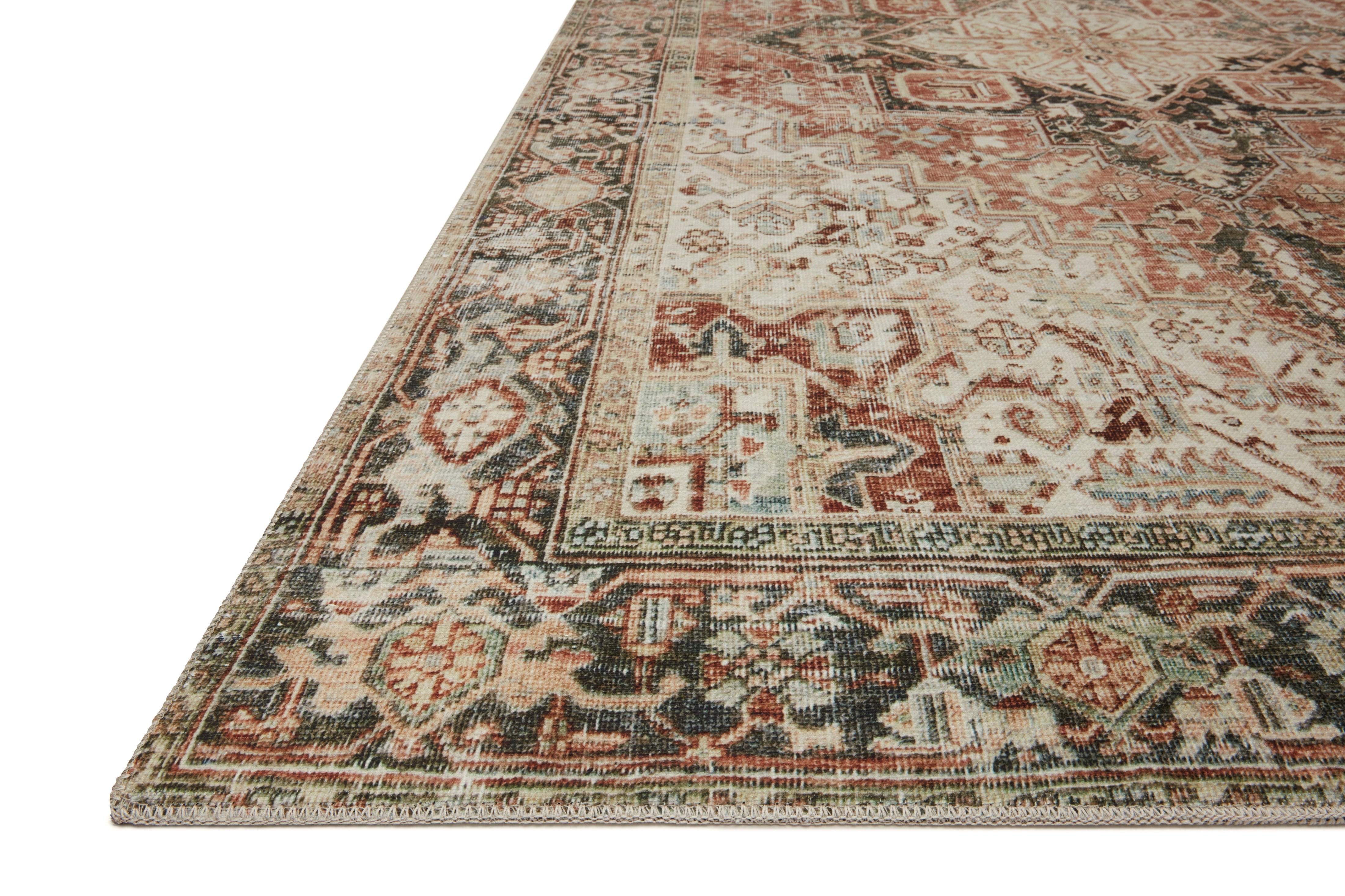 Loloi Lenna Rust / Charcoal Rug - Rug & Weave