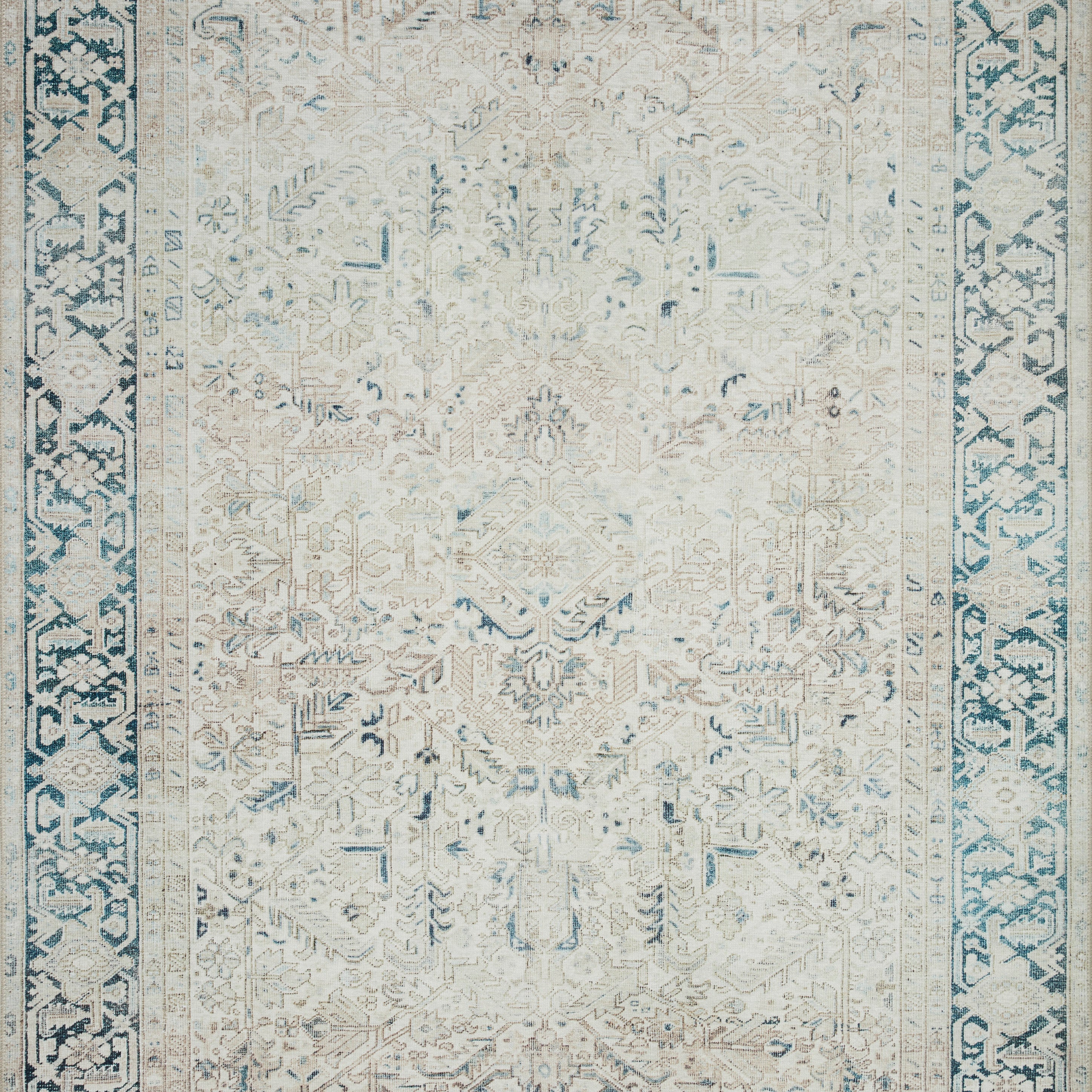 Loloi Lenna Natural / Denim Rug - Rug & Weave