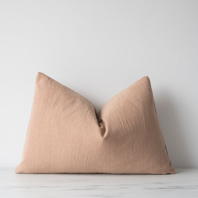 Latte Linen Pillow Cover