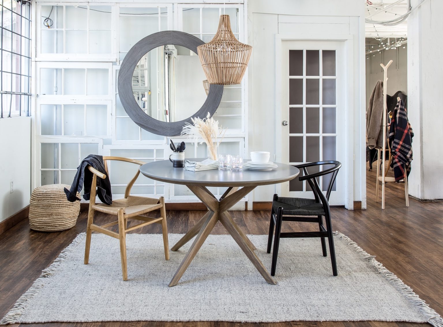 Lennie Pendant Light / Natural - Rug & Weave
