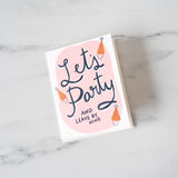 Let's Party Birthday Card greeting card Inkwell Cards (Faire)