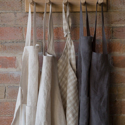 RUG & WEAVE made - Charcoal Linen Apron - Rug & Weave