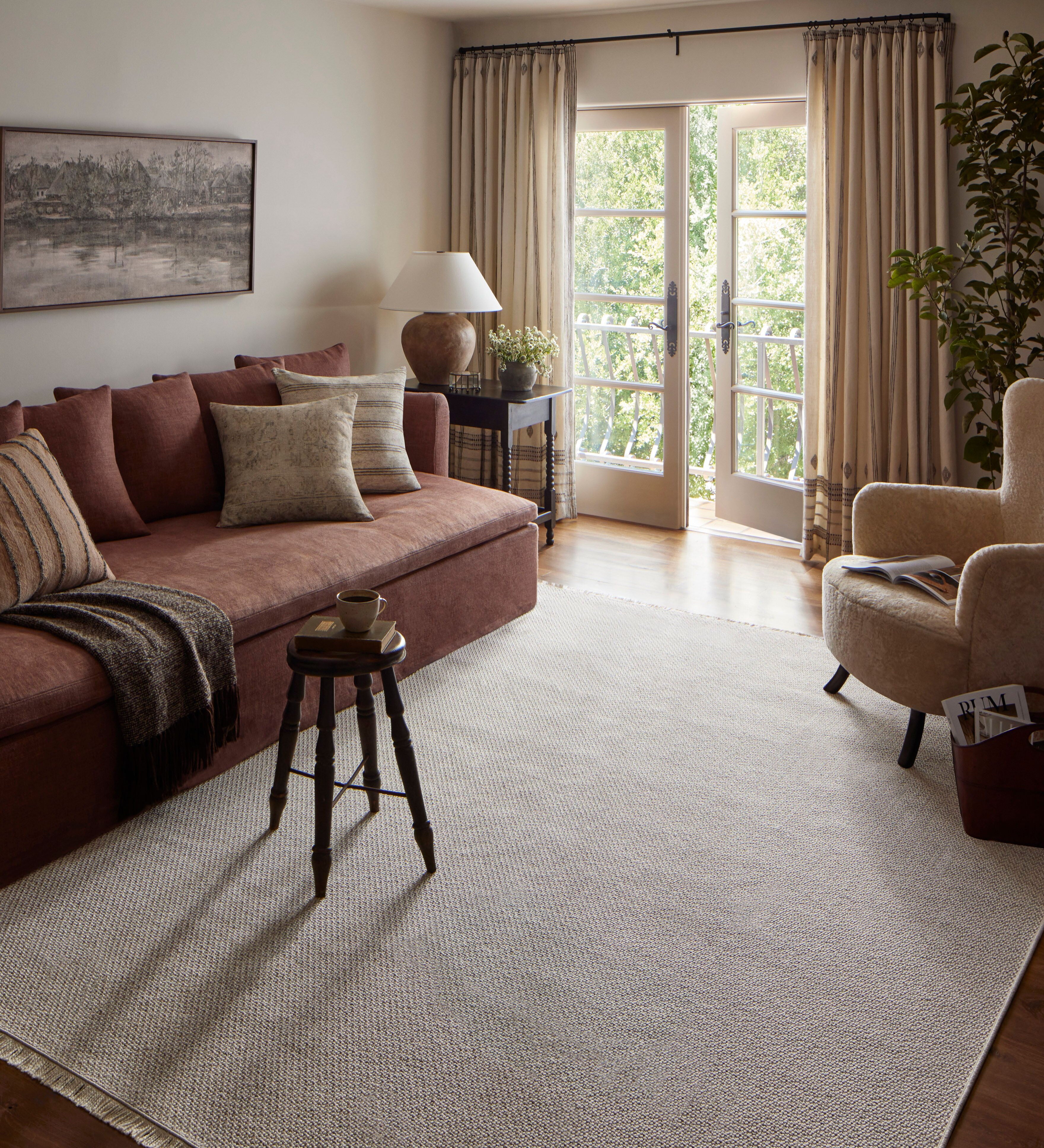Amber Lewis x Loloi Malibu Ivory / Dove Rug No. 01 5-Rugs - indoor/outdoor Loloi