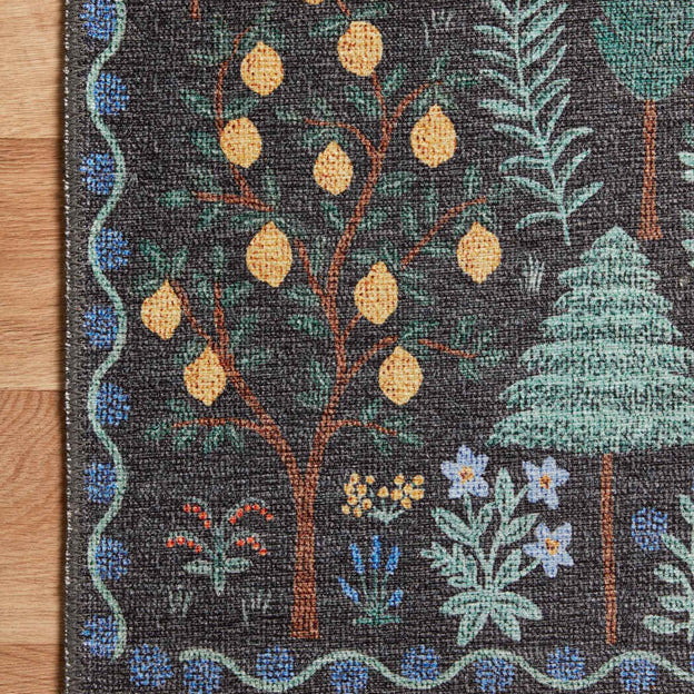 Rifle Paper Co. X Loloi/ Menagerie Forest Black Rug - Rug & Weave