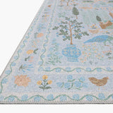 Rifle Paper Co. X Loloi/ Menagerie Camont Lt. Blue Rug - Rug & Weave