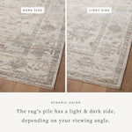 Magnolia Home by Joanna Gaines x Loloi Millie Silver / Dove Rug 0-patterned rugs Loloi