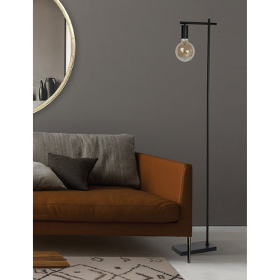 Margaret Black Steel Floor Lamp - Rug & Weave