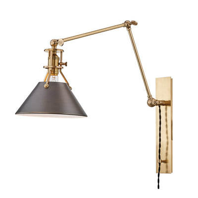 Metal No. 2 Plug-In Wall Sconce - Aged Antique Old Bronze  - Rug & Weave