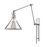 Metal No. 2 Plug-In Wall Sconce - Polished Nickel  - Rug & Weave