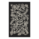 Rifle Paper Co. x Loloi Minnie Welcome Black Rug
