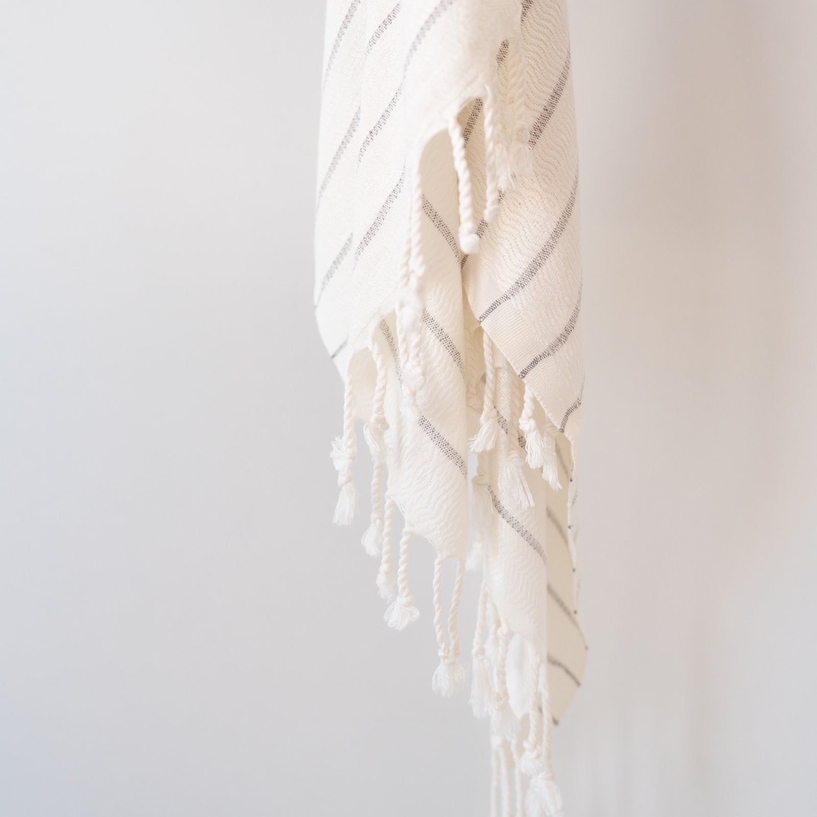 Misty Striped Bamboo Hand Towel - Rug & Weave