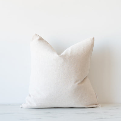 22x22 Oatmeal linen pillow cover