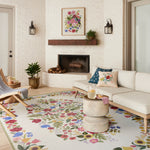 Rifle Paper Co. x Loloi Perennial Blossom Cream Rug 5-Rugs - indoor/outdoor Loloi