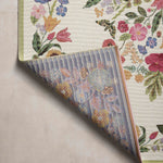 Rifle Paper Co. x Loloi Perennial Blossom Cream Rug 5-Rugs - indoor/outdoor Loloi