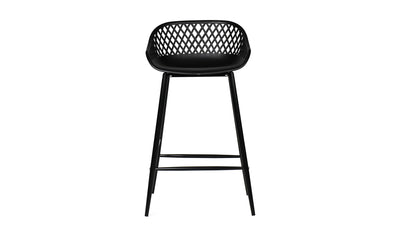 Set of Two Pia Outdoor Counter Stool - Black