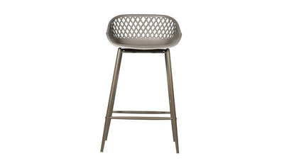 Set of Two Pia Outdoor Counter Stool - Grey