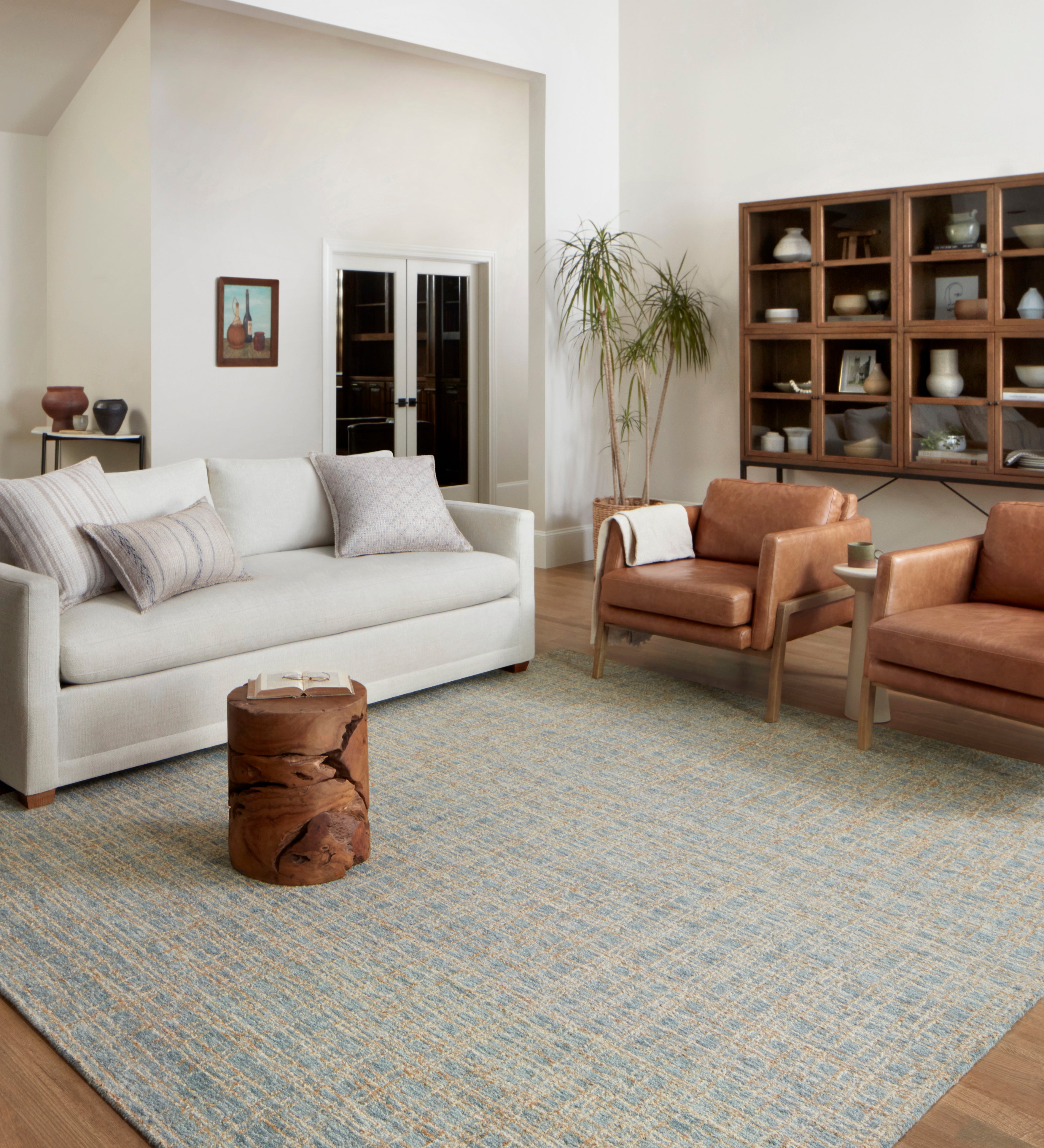 Chris Loves Julia x Loloi Polly Blue / Sand Rug 0-RUGS - jute Loloi