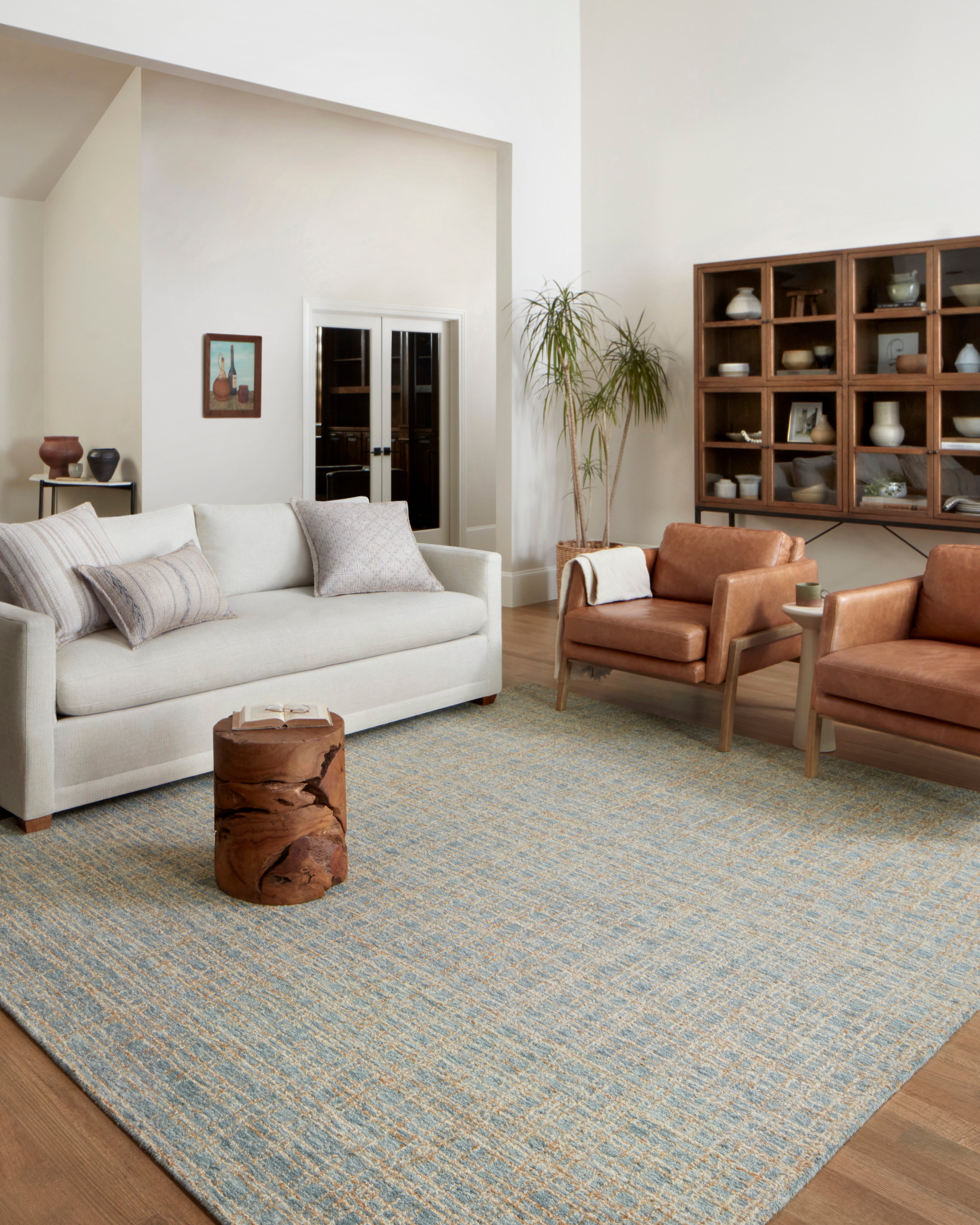 Chris Loves Julia x Loloi Polly Blue / Sand Rug - Rug & Weave