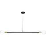 Perry Black Steel & Brass Pendant Light - Rug & Weave